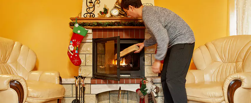 Rusted Metal Fireplace Restoration in Winter Garden, Florida